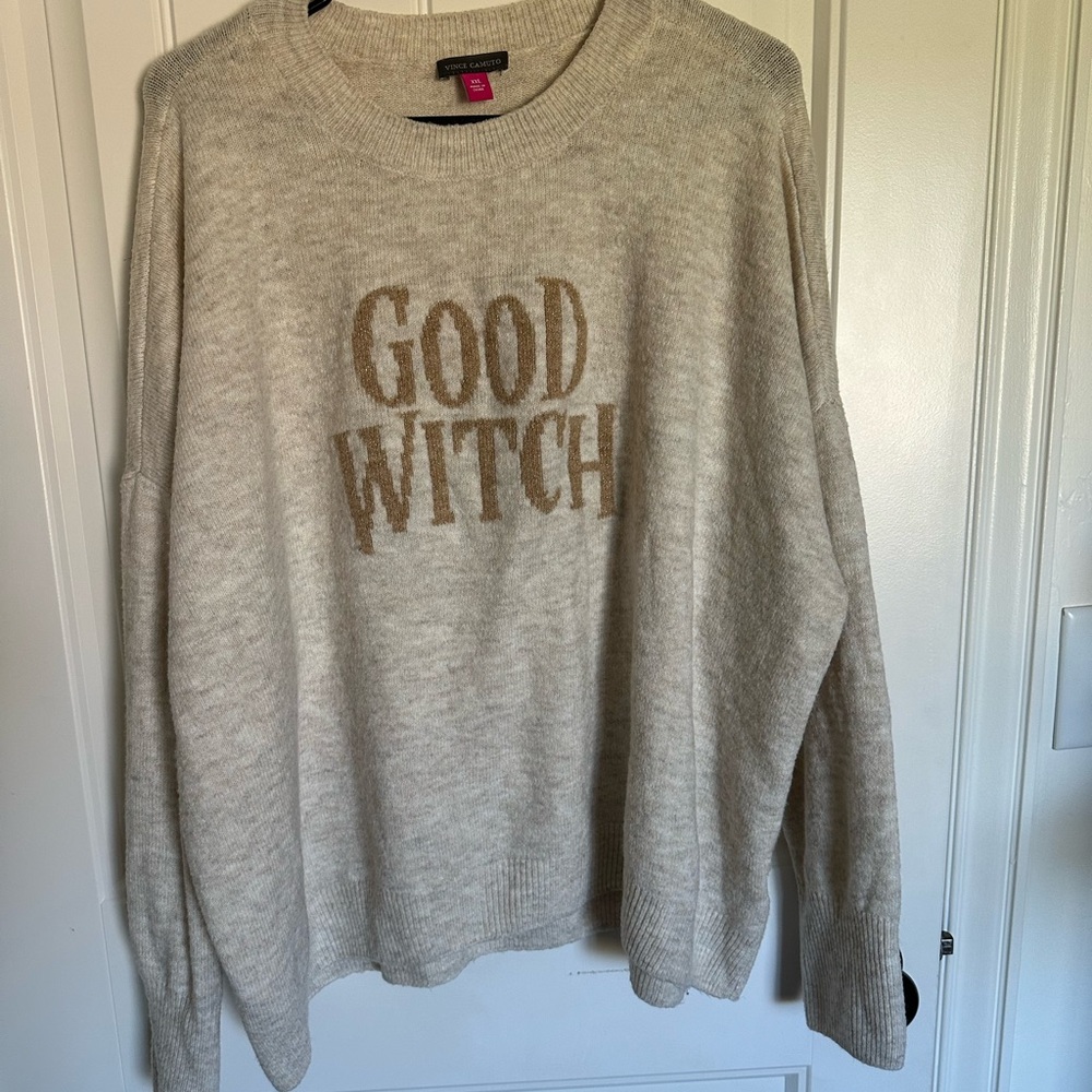 Vince Camuto Cream 'Good Witch' Sweater